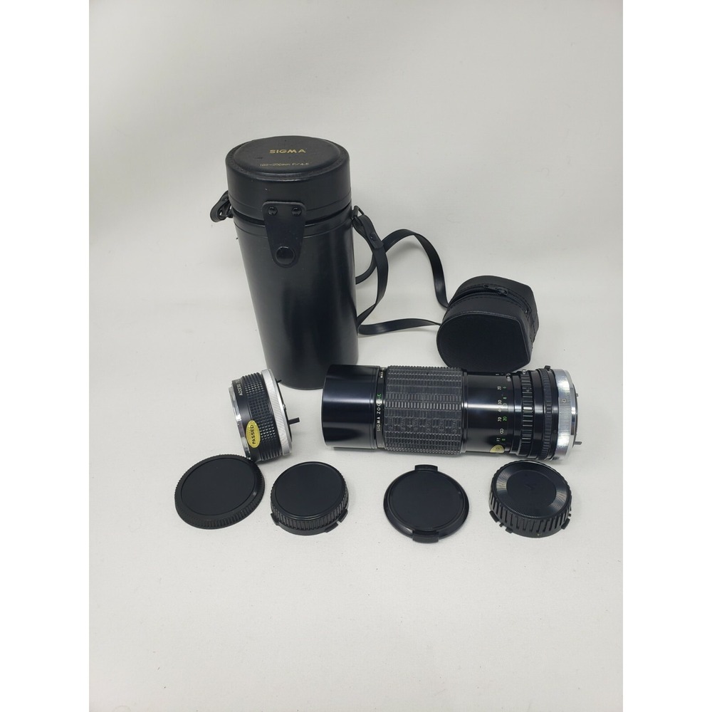 Sigma 100mm - 200mm F/4.5 with Access 7‎ Element Auto Tele Converter and Case